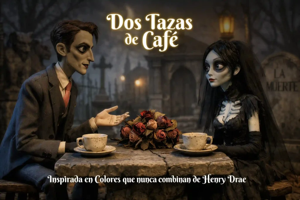 Dos Tazas de Cafe - Colores que Nunca Combinan - Un cuento sobre el amor y la muerte - "¿es arte lo que hace la inteligencia artificial"