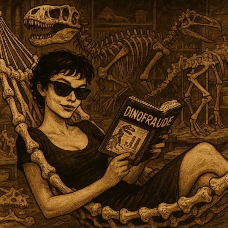 Daria se divierte leyendo sobre dinosaurios de yeso y fantasías jurásicas