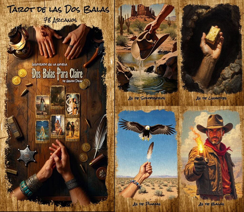 Imágenes de la portada - la sacerdotisa en el tarot de las dos balas 