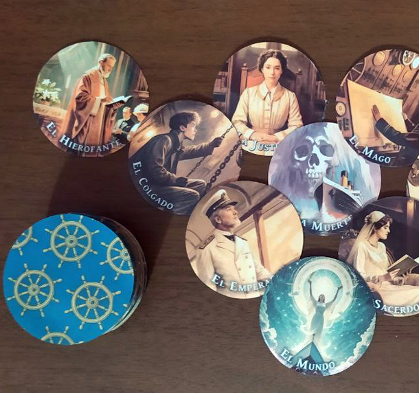 Tarot Titanic Bitácora Del Sobreviviente - Circular En Lata - Imagen 2