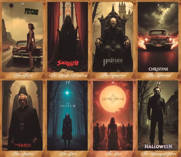 Cartas Tarot Cine De Terror Dreadful Encounters - Imagen 3