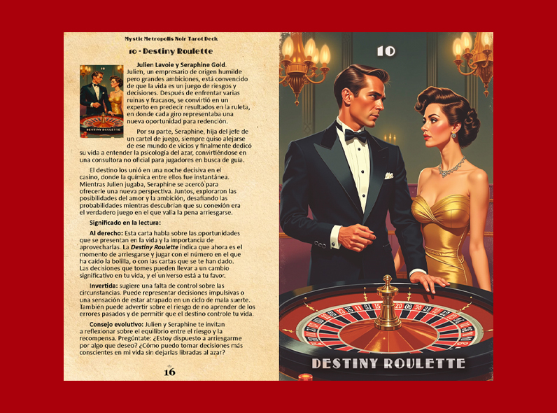Tarot Mystic Metropolis Noir Arcanos Mayores En Lata - Imagen 4