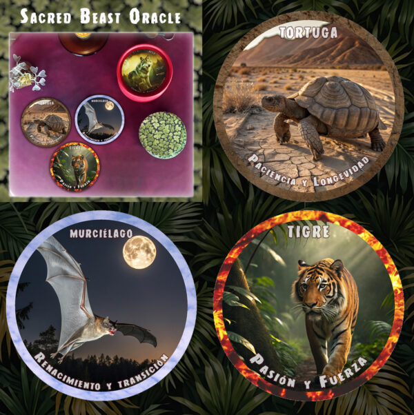 Sacred Beasts Oracle - Cartas De Oráculos De Animales - Imagen 4