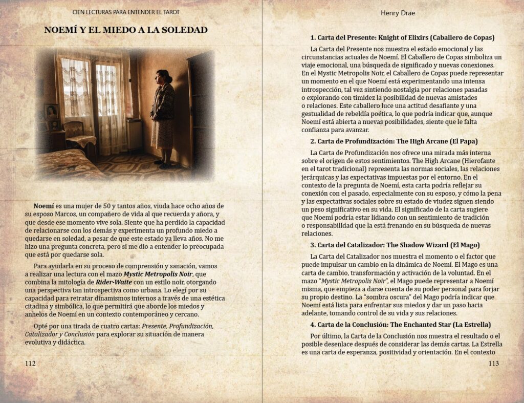 Tirada de 4 Cartas de tarot para superar el miedo a estar solo - Libro