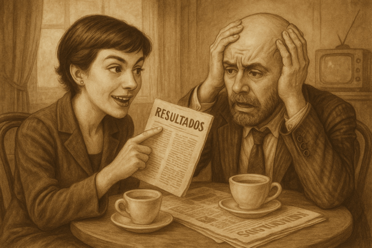 Ilustración conceptual sobre la fatiga democrática y el desencanto político con el sistema electoral.