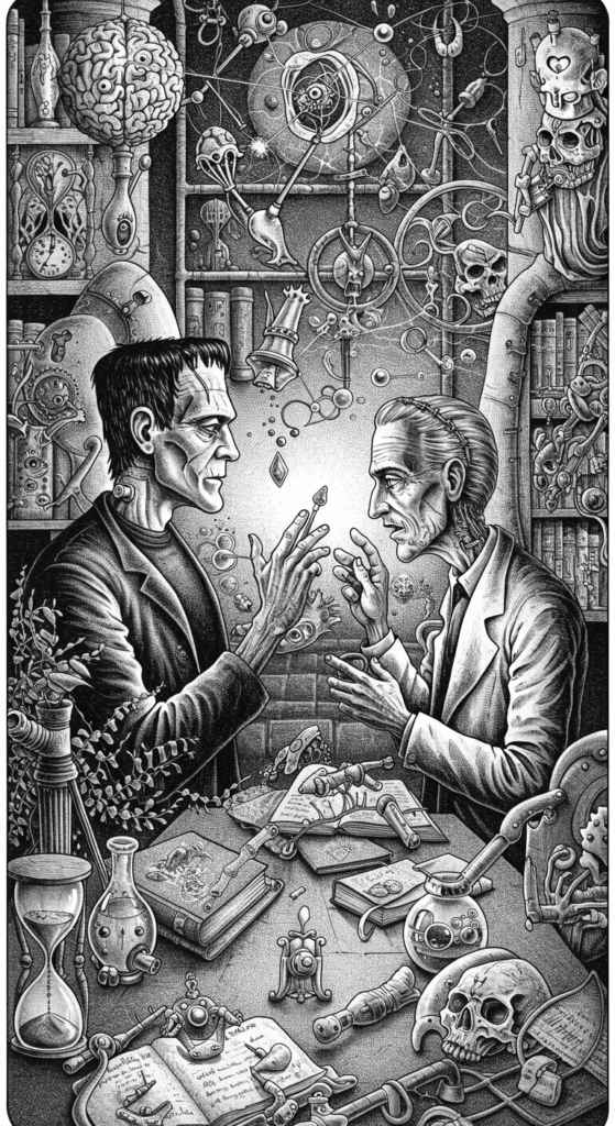 El monstruo frente a su creador en Tiempo de vida