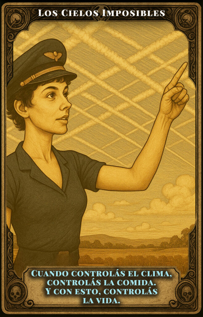 qué son los chemtrails? Cielos imposibles en la carta del oráculo de Conversaciones con Daria