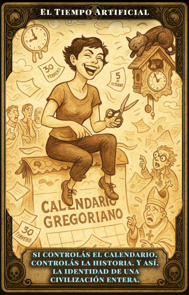 La mentira del calendario gregoriano es una carta del oráculo de Conversaciones con Daria