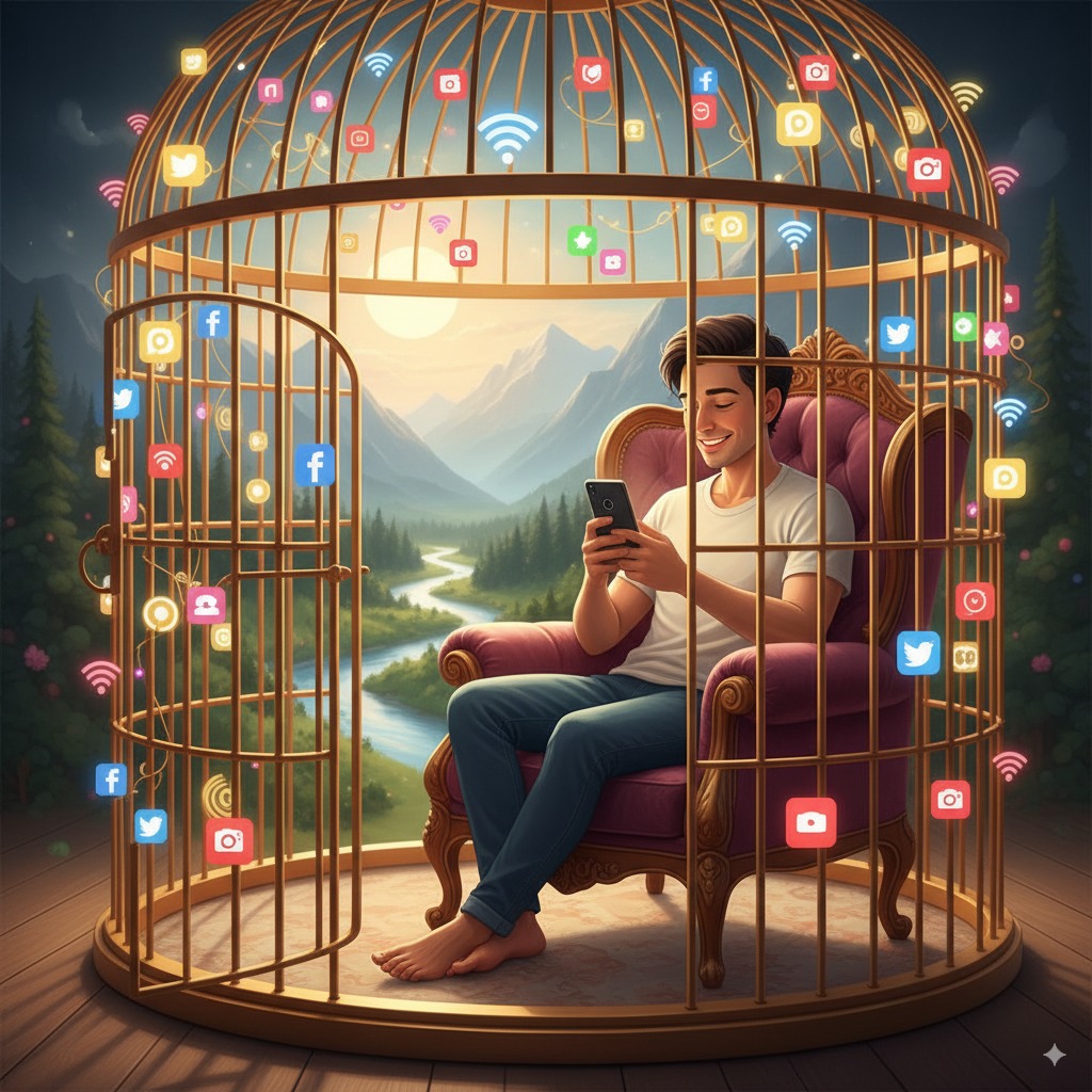 qué es el transhumanismo - persona en jaula