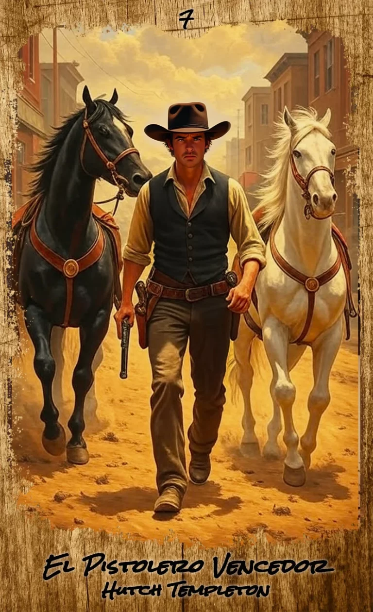 significado el carro - el pistolero vencedor - carta del tarot de las dos balas