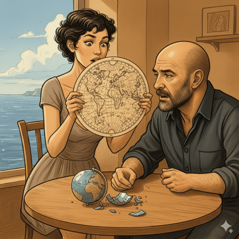 preguntas a un terraplanista Henry y Daria en debate