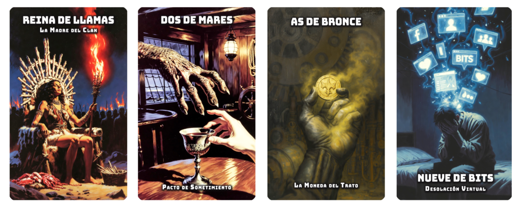 Tarot critico - Cuatro ases de los arcanos de la cosecha roja