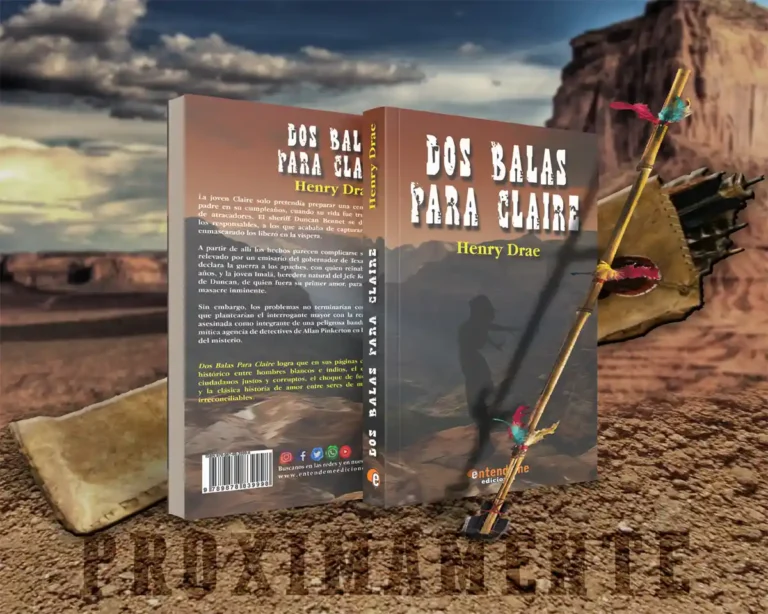 Portada de Dos Balas Para Claire, novela weird western de autor de Henry Drae