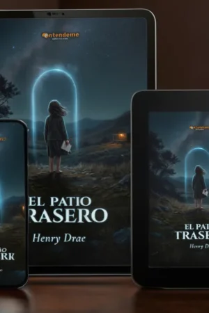 El patio Trasero Novela de Ciencia Ficción patagónica Mockup dispositivos e-reader