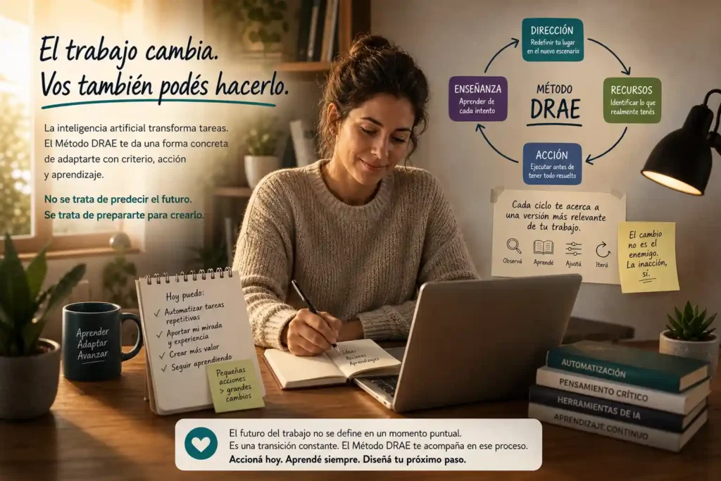 El trabajo y la inteligencia artificial - Freelancer aplicando el Método DRAE