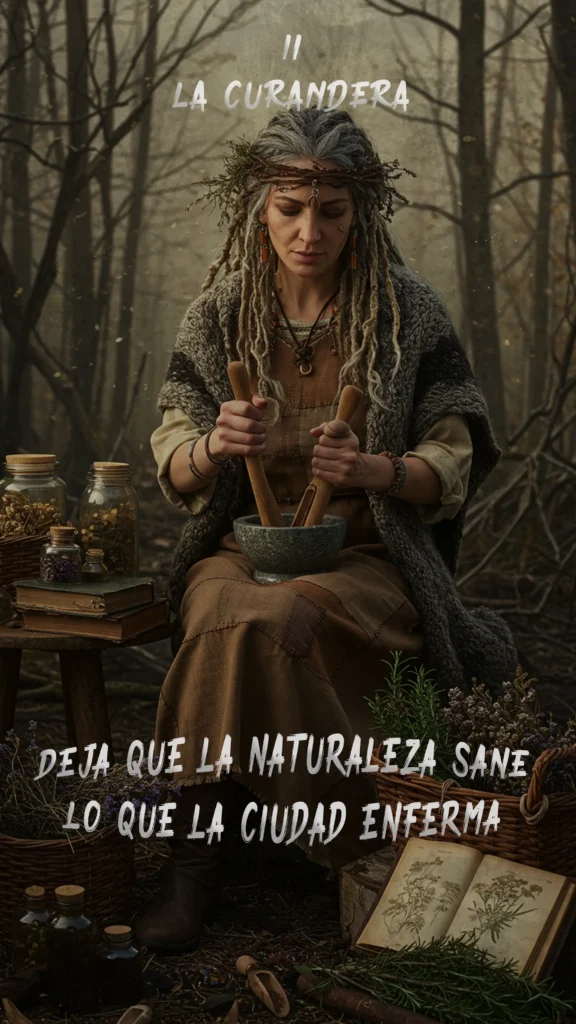 jubilación sin aportes en Argentina - carta La cuandera del mazo de tarot "The Preppers World