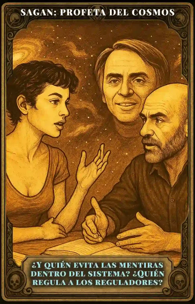 Oráculo de conspiraciones para pensamiento crítico Conversaciones con Daria, Sagan cuestionado.