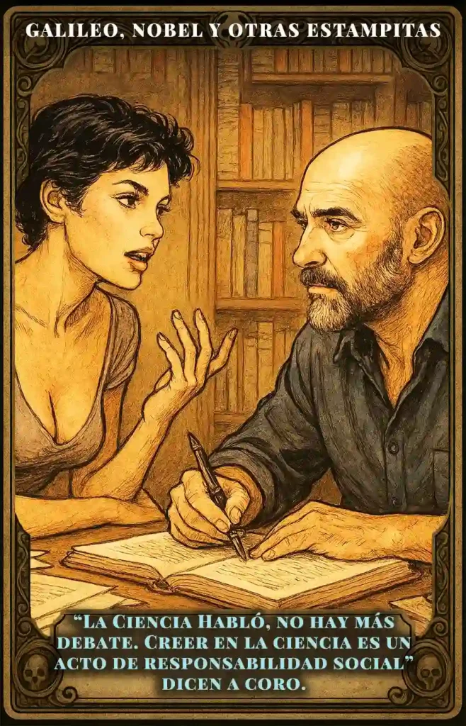 Carta de Galileo del Oráculo de conspiraciones para pensamiento crítico Conversaciones con Daria, herramienta de insurrección mental y análisis de narrativas.