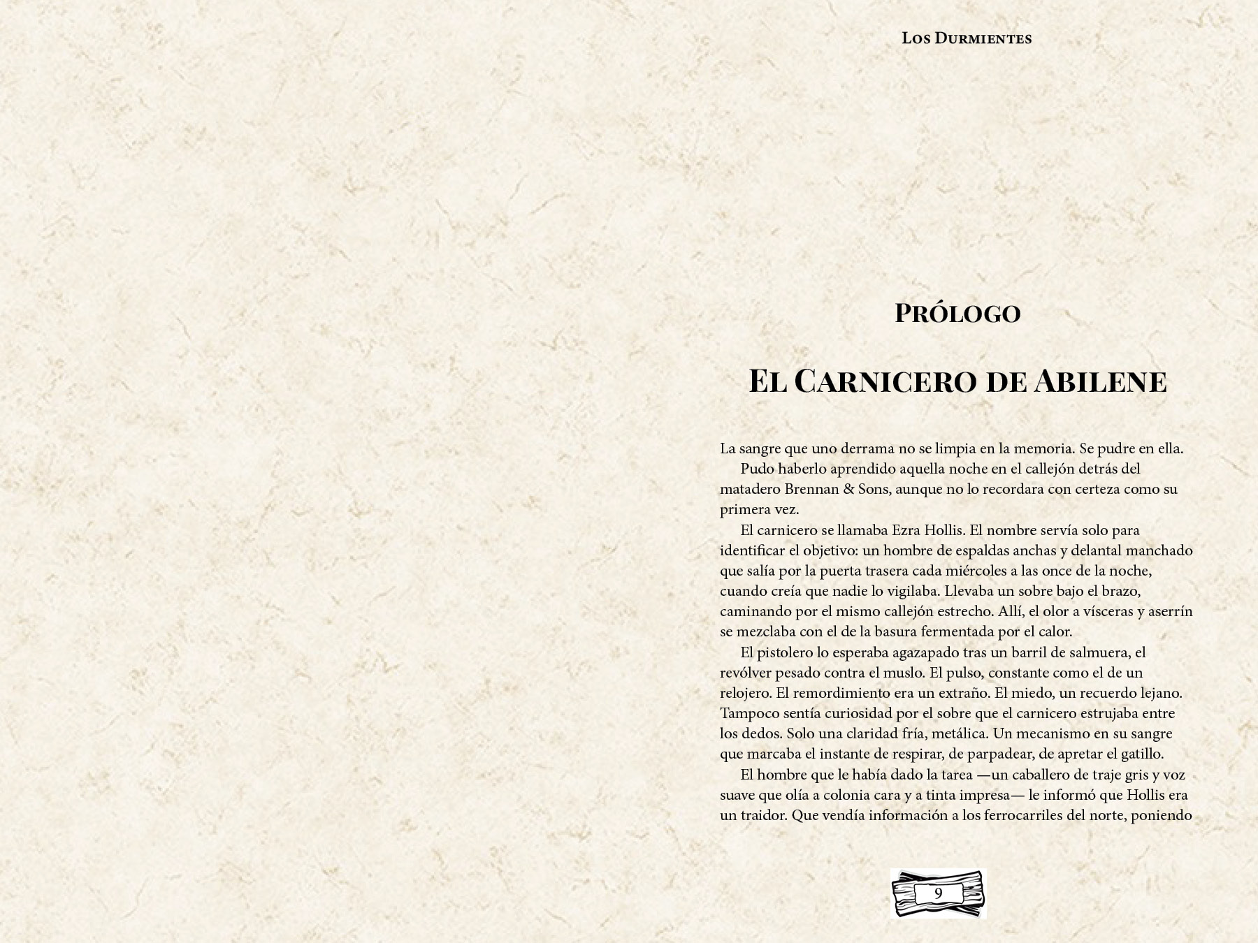 LOS DURMIENTES - Novela Weird Western - versión impresa en tapa blanda. - Imagen 6
