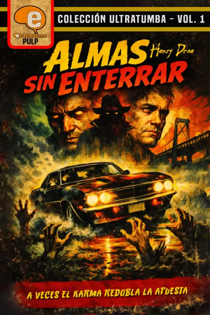 Portada de Almas sin enterrar - Bolsilibros de terror pulp