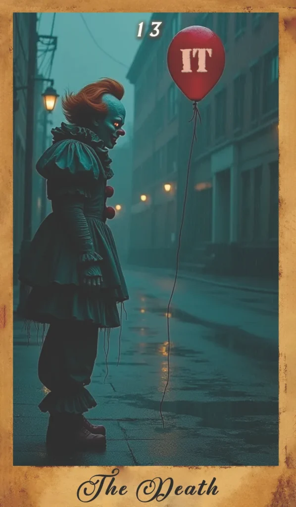 the Death - Carta del mazo de tarot de películas de terror Dreadful Encounters