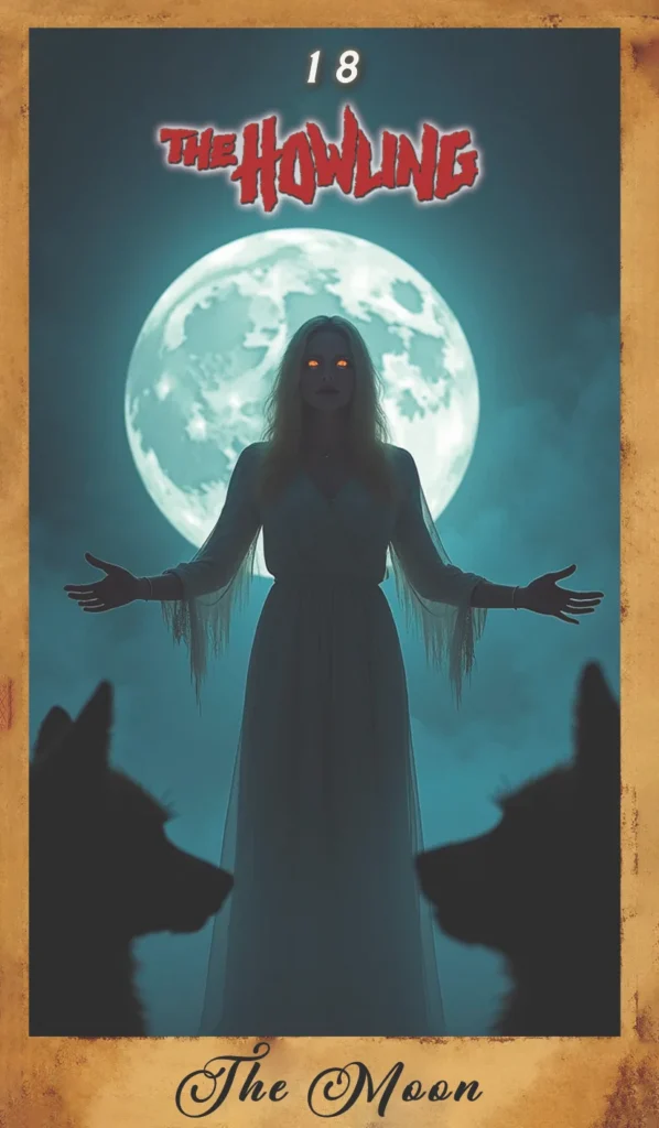 The Howling - Carta del Tarot de películas de terror Dreadful Encounters