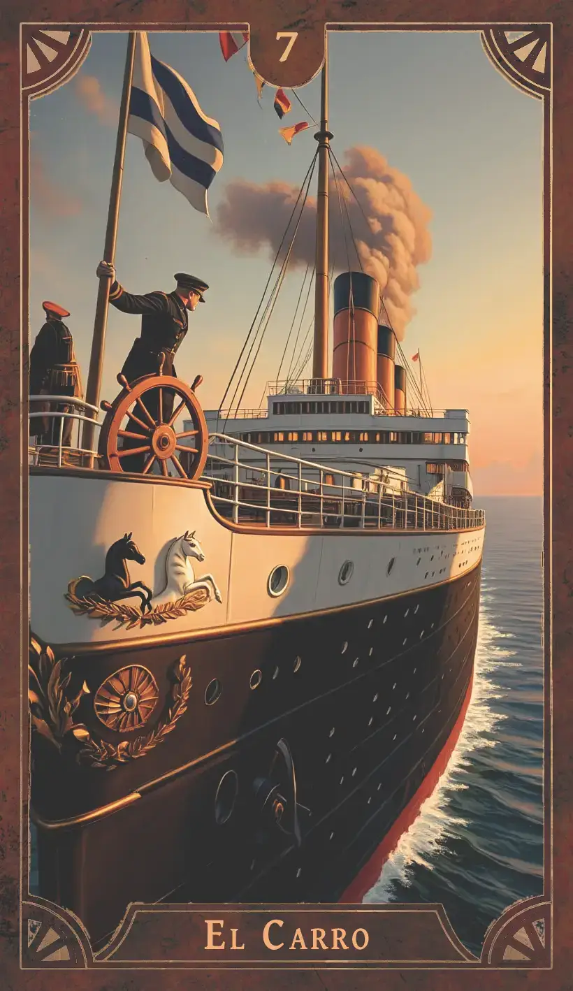 El Carro — Tarot Titanic (cubierta)