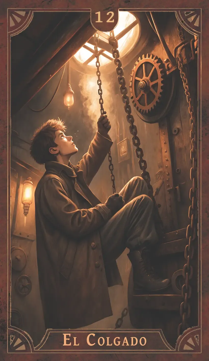 El Colgado — Tarot Titanic (sala de máquinas)