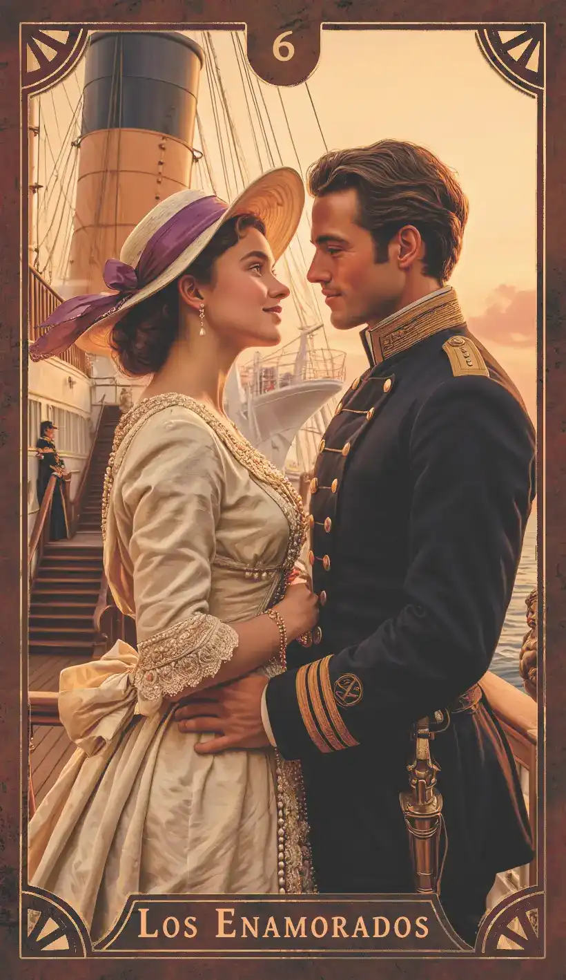 Los Enamorados — Tarot Titanic