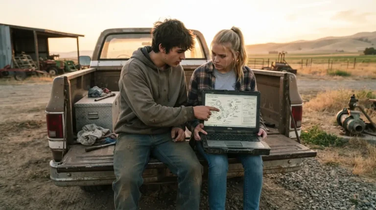 IA sin internet - pareja de jóvenes usando la estrategia.