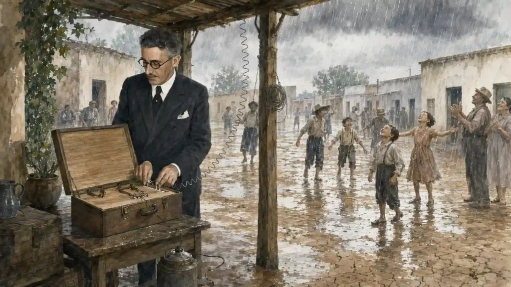 La máquina de hacer llover de Juan Baigorri - El fin de la sequia