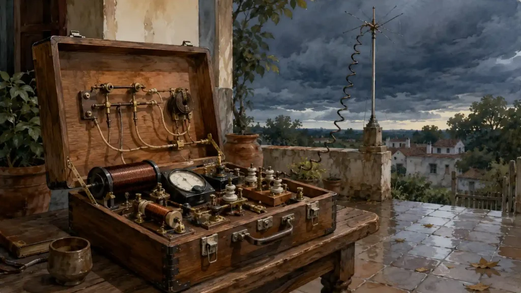 La máquina de hacer llover de Juan Baigorri - un dispositivo sin nada de esotérico.