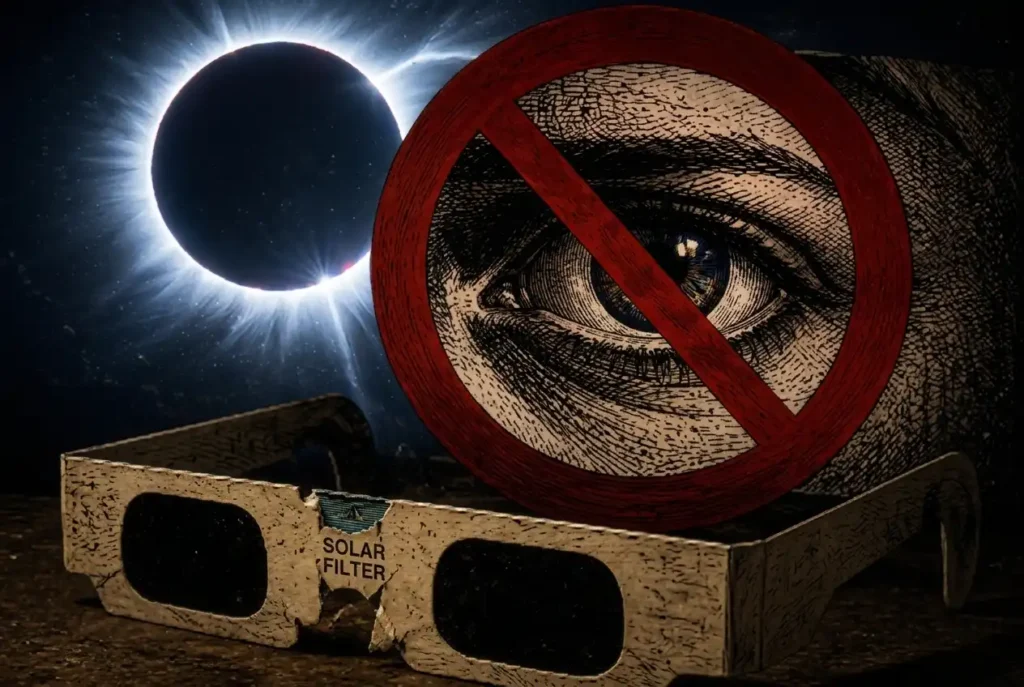 por qué no mirar el eclipse - merchandising sospechoso