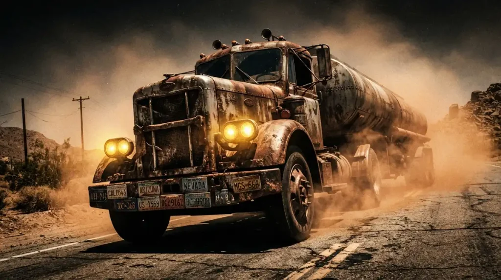 El camión de Duel, otro de los grandes autos malditos en el cine de terror