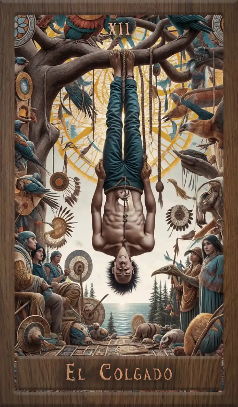 Wakan Tarot: El Colgado