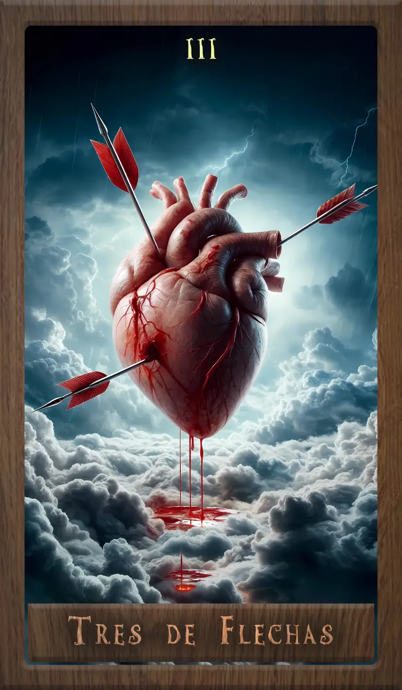 Wakan Tarot: Tres de Flechas