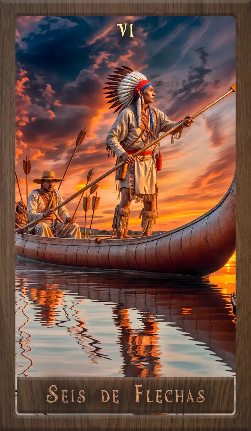 Wakan Tarot: Seis de Flechas
