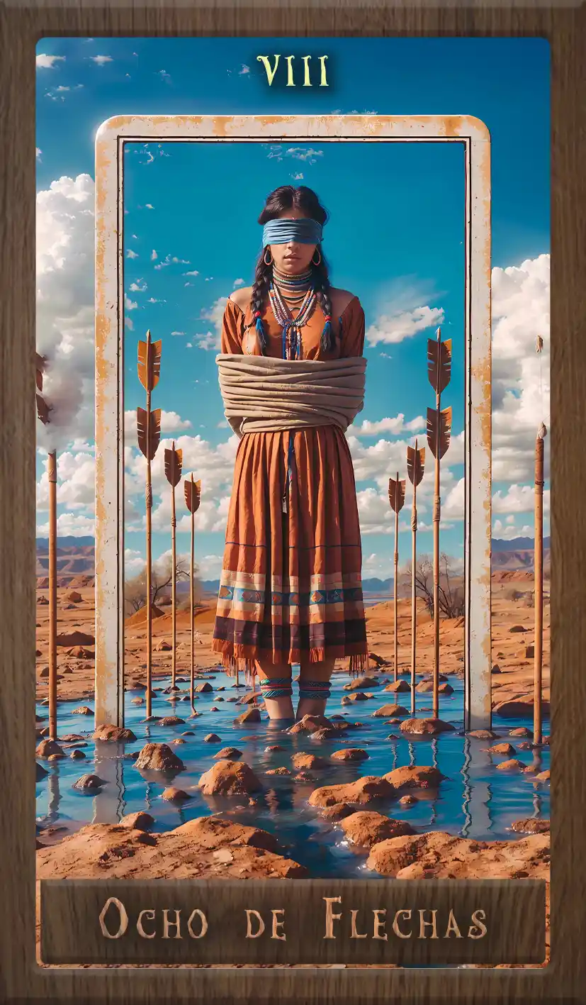 Wakan Tarot: Ocho de Flechas