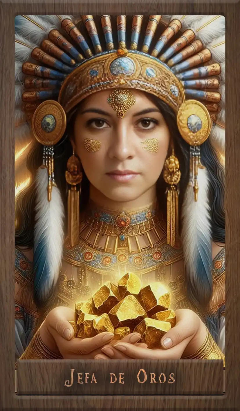 Wakan Tarot: Jefa de Oros