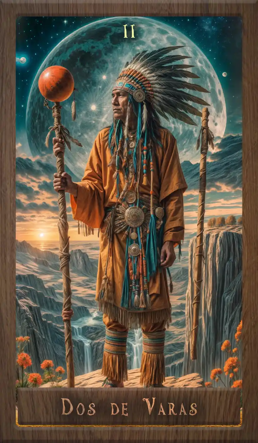 Wakan Tarot: Dos de Varas