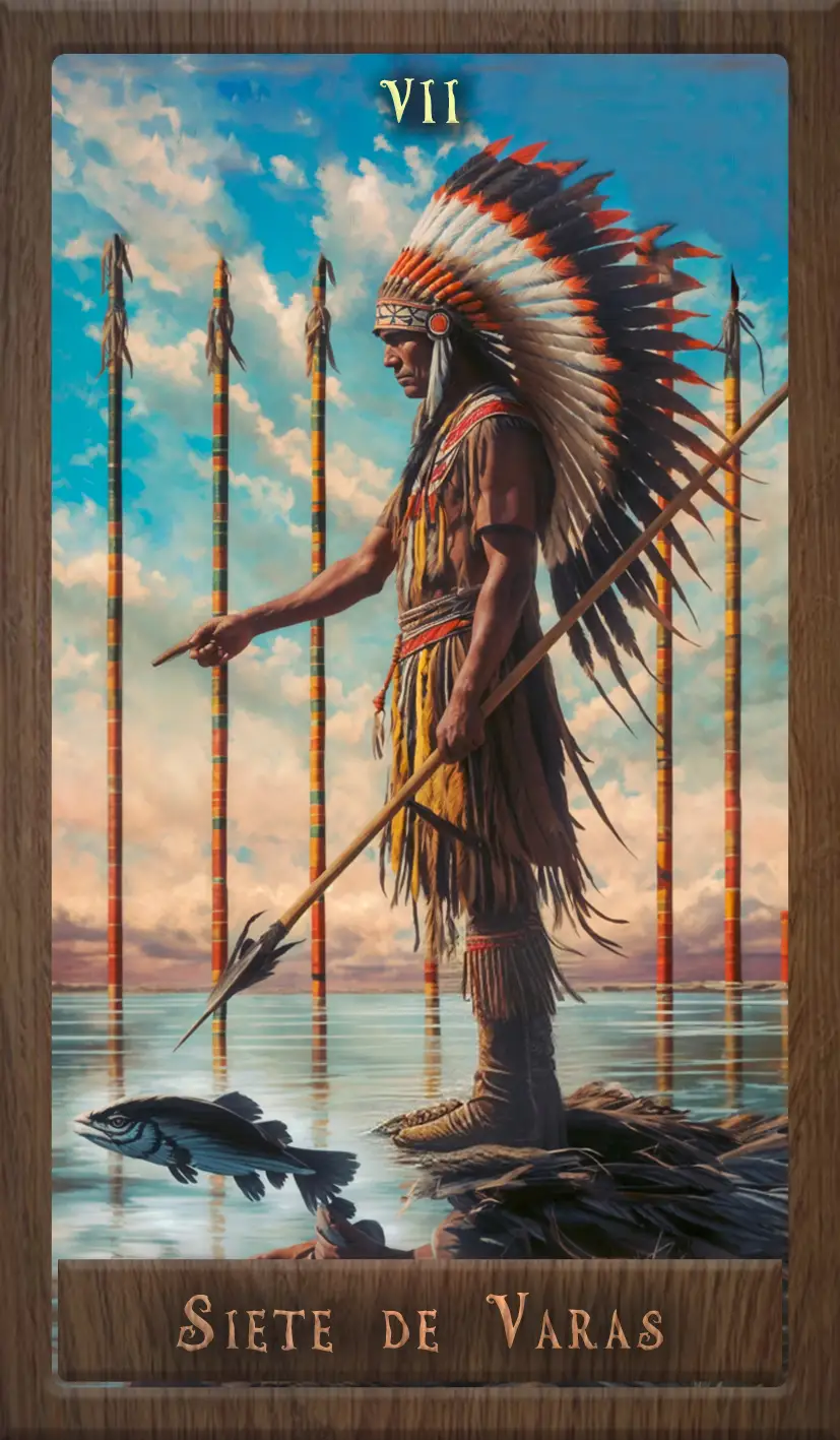 Wakan Tarot: Siete de Varas