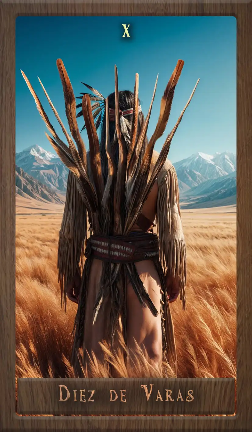 Wakan Tarot: Diez de Varas