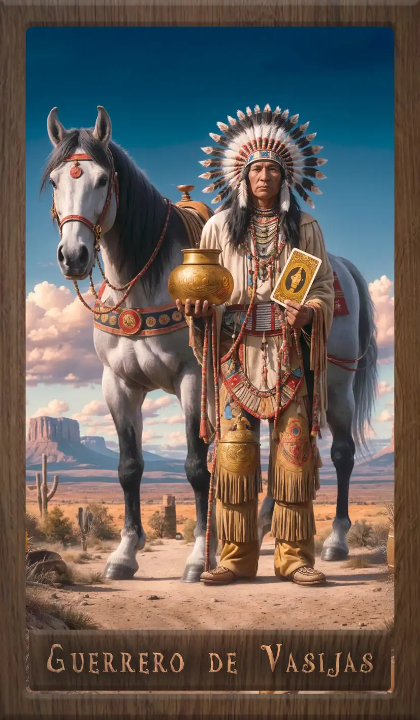 Wakan Tarot: Guerrero de Vasijas